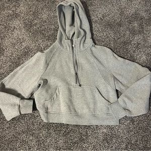 Lululemon grey scuba sweatshirt